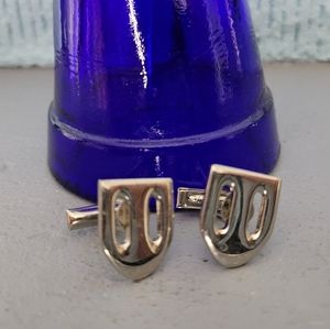 Vintage Silver Tone Cuff links